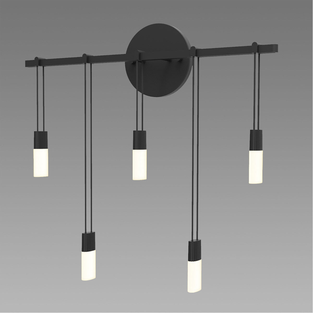 Suspenders LED 19 inch Satin Black ADA Sconce Wall Light