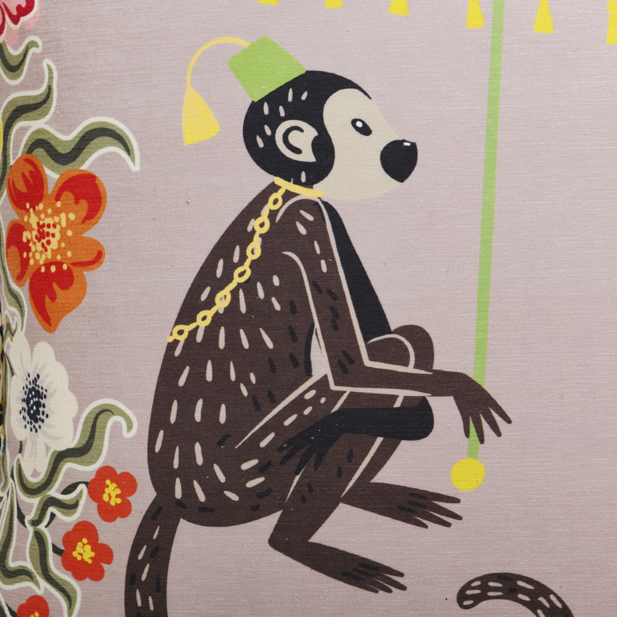 Maharaja Monkey 24 X 6 inch Blush Pillow