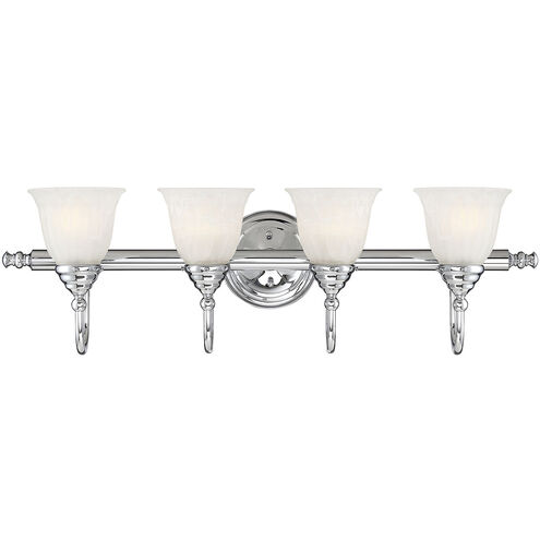 Brunswick 4 Light 31 inch Chrome Bathroom Vanity Light Wall Light, Essentials