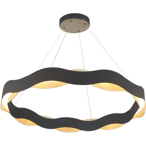 Vaughan LED 46 inch Silver and Black Chandelier Ceiling Light