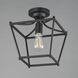 Clifton 1 Light 10 inch Black Semi-Flush Mount Ceiling Light