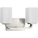Cowan 2 Light 14 inch Brushed Nickel Bath Vanity Wall Light