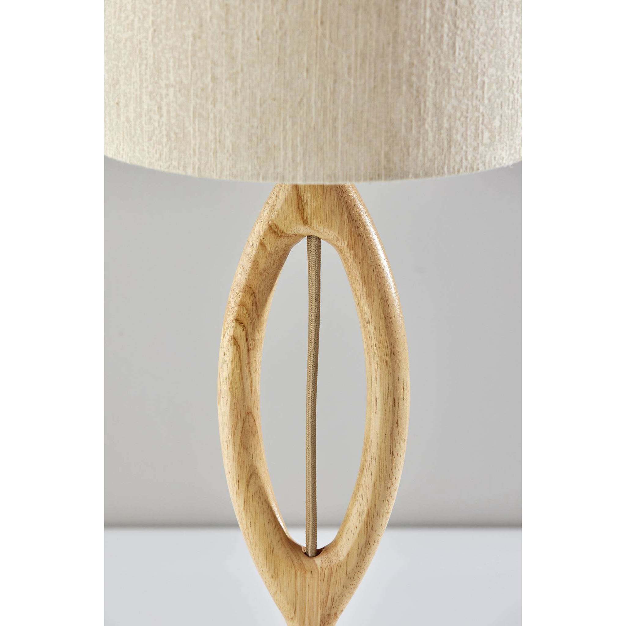 Mayfair 27.5 inch 100.00 watt Natural Wood Table Lamp Portable Light