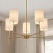 Traditional 5 Light 25 inch Natural Brass Chandelier Ceiling Light