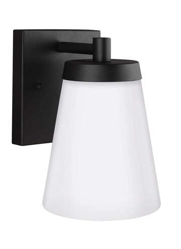 Renville 1 Light 7.38 inch Black Outdoor Wall Lantern, Small