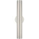 Kelly Wearstler Precision LED 4.5 inch Polished Nickel Bullet Sconce Wall Light