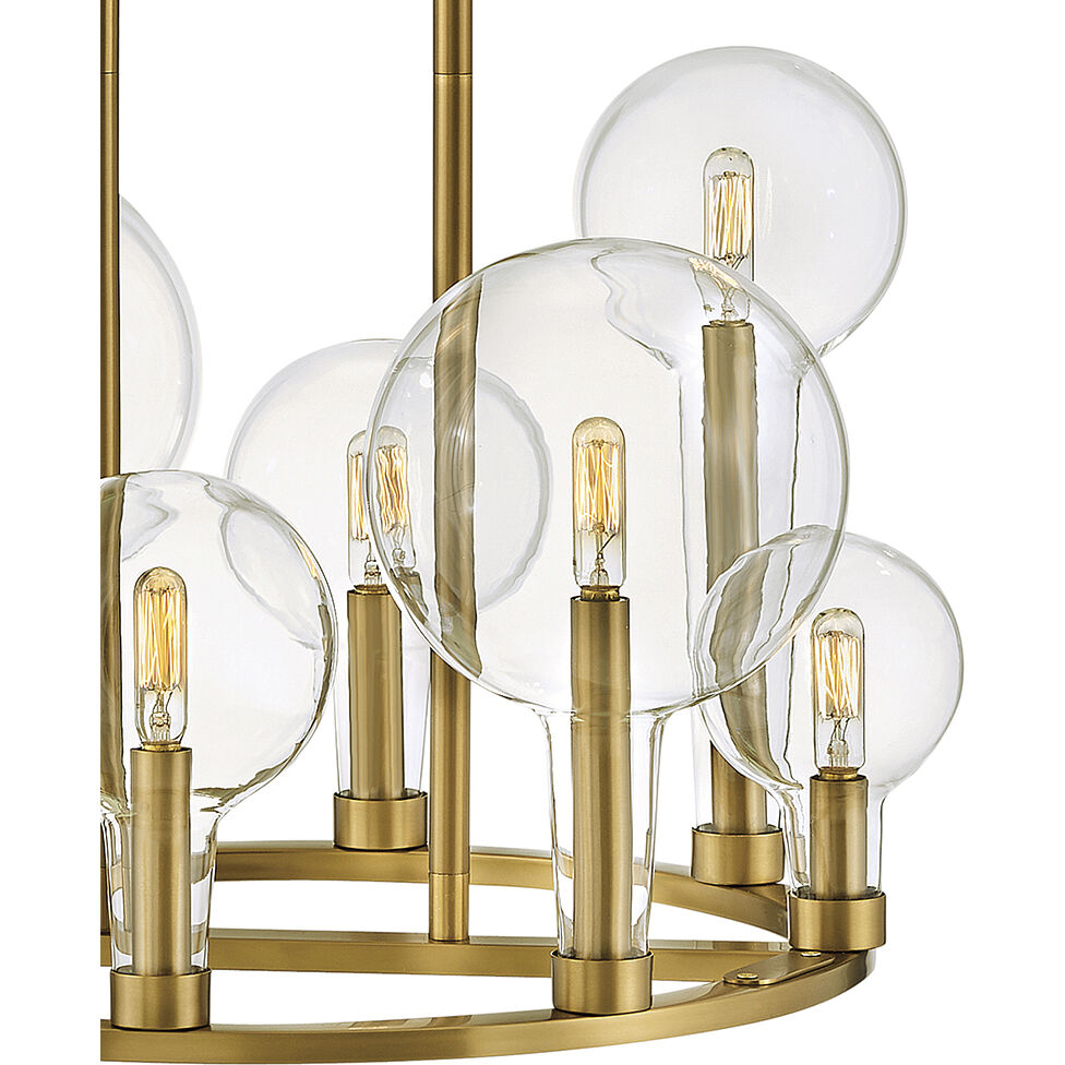 Alchemy 8 Light 24.25 inch Lacquered Brass Indoor Chandelier Ceiling Light