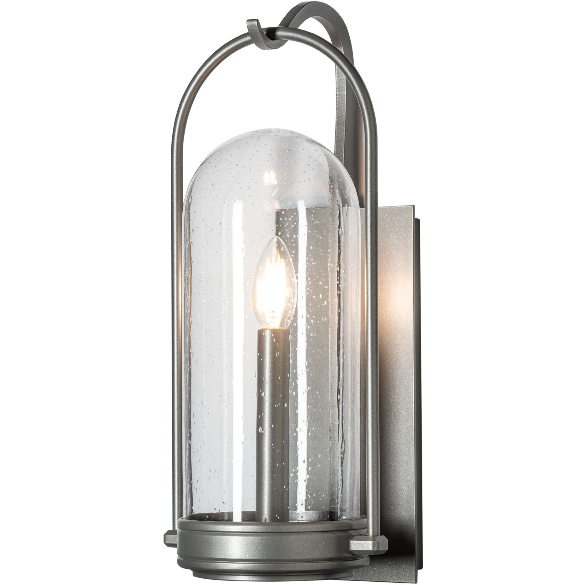 Davis 1 Light 18 inch Coastal Burnished Steel Outdoor Sconce, Small