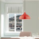 Allison 1 Light 14 inch Shiny Red Mini Pendant Ceiling Light