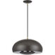 Domma 3 Light 17 inch English Bronze with Antique Brass Accents Pendant Ceiling Light