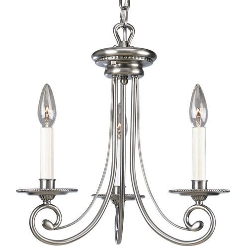 Bradford 3 Light 16 inch Antique Nickel Chandelier Ceiling Light
