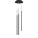 Viggo LED 12 inch Black Multi-Light Pendant Ceiling Light, dweLED