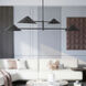 Alora Mood Ashford 4 Light 57.5 inch Matte Black Chandelier Ceiling Light