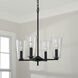 Portman 4 Light 17.5 inch Matte Black Pendant Ceiling Light