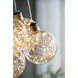 Drop Globes LED 21.3 inch Clear Chandelier Ceiling Light