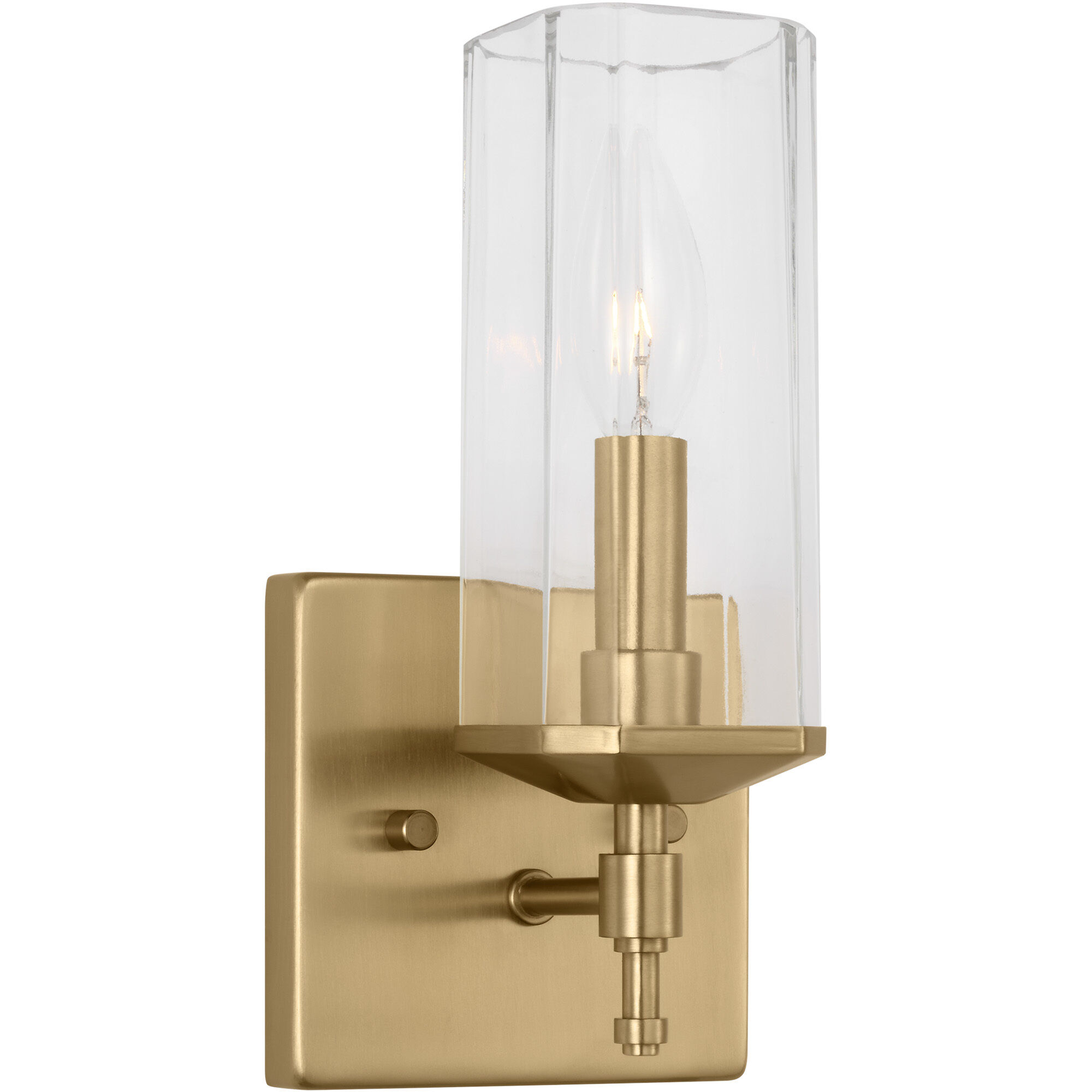 Weiss 1 Light 5 inch Satin Brass Wall Bath Fixture Wall Light