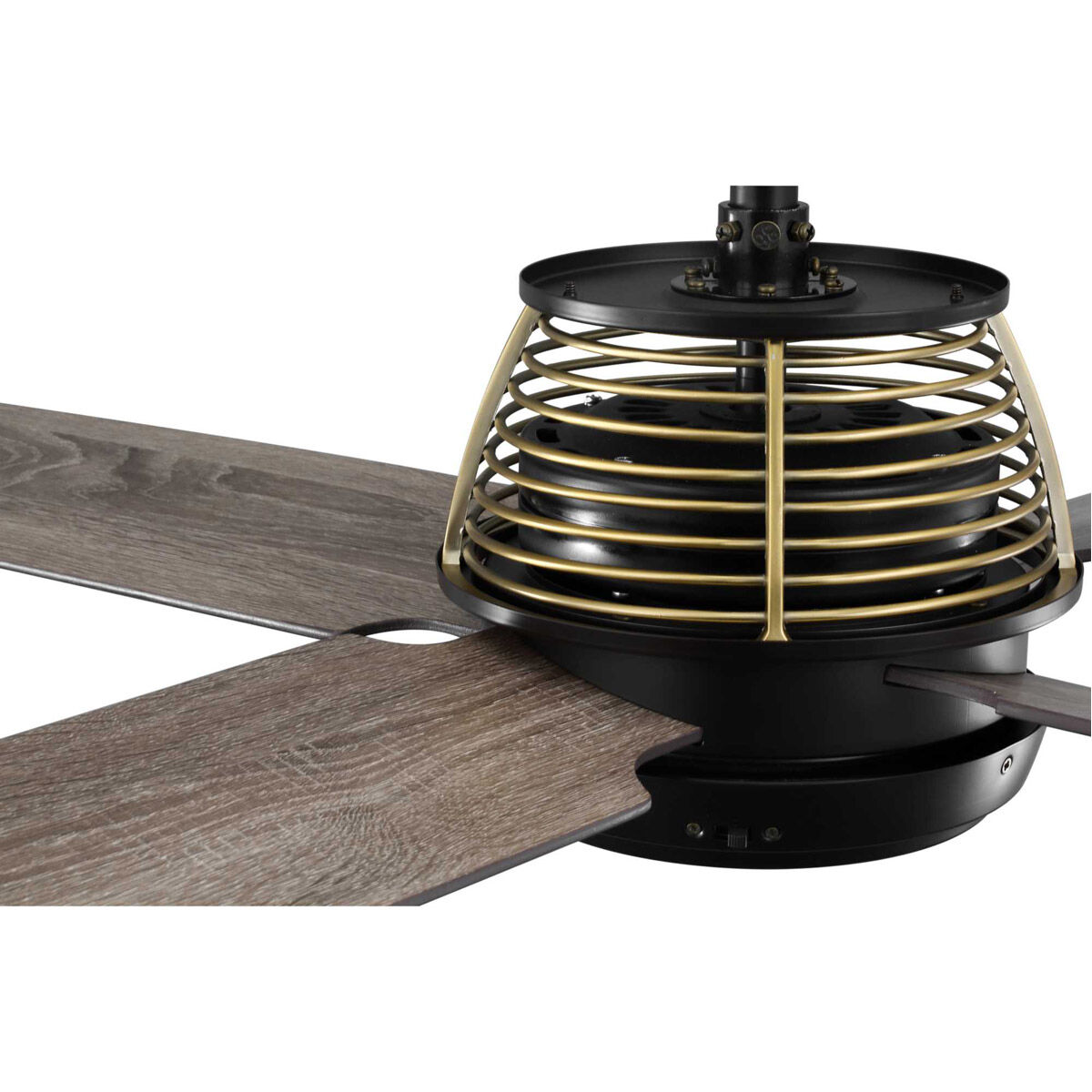 Shaffer 56 inch Architectural Bronze with Driftwood/Natural Cherry Blades Ceiling Fan