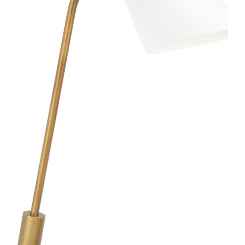 Spyder 24 inch 40.00 watt White and Natural Brass Task Lamp Portable Light