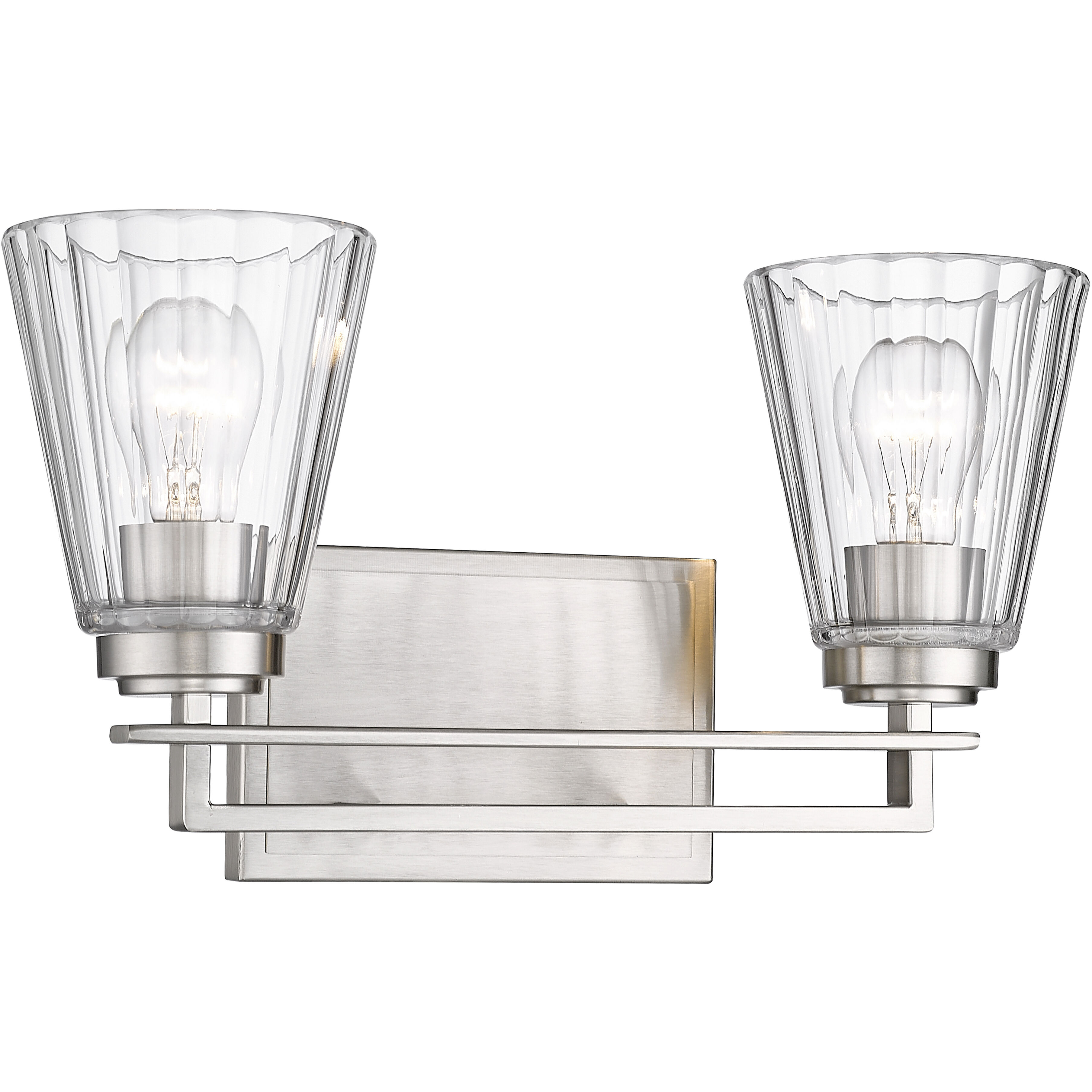 Lyna 2 Light 16 inch Brushed Nickel Vanity Wall Light