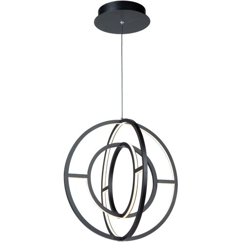 Celestial 4 Light 16 inch Matte Black Chandelier Ceiling Light