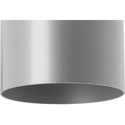 Cylinder Outdoor Wall Cylinder in Metallic Grey, Standard Lamping