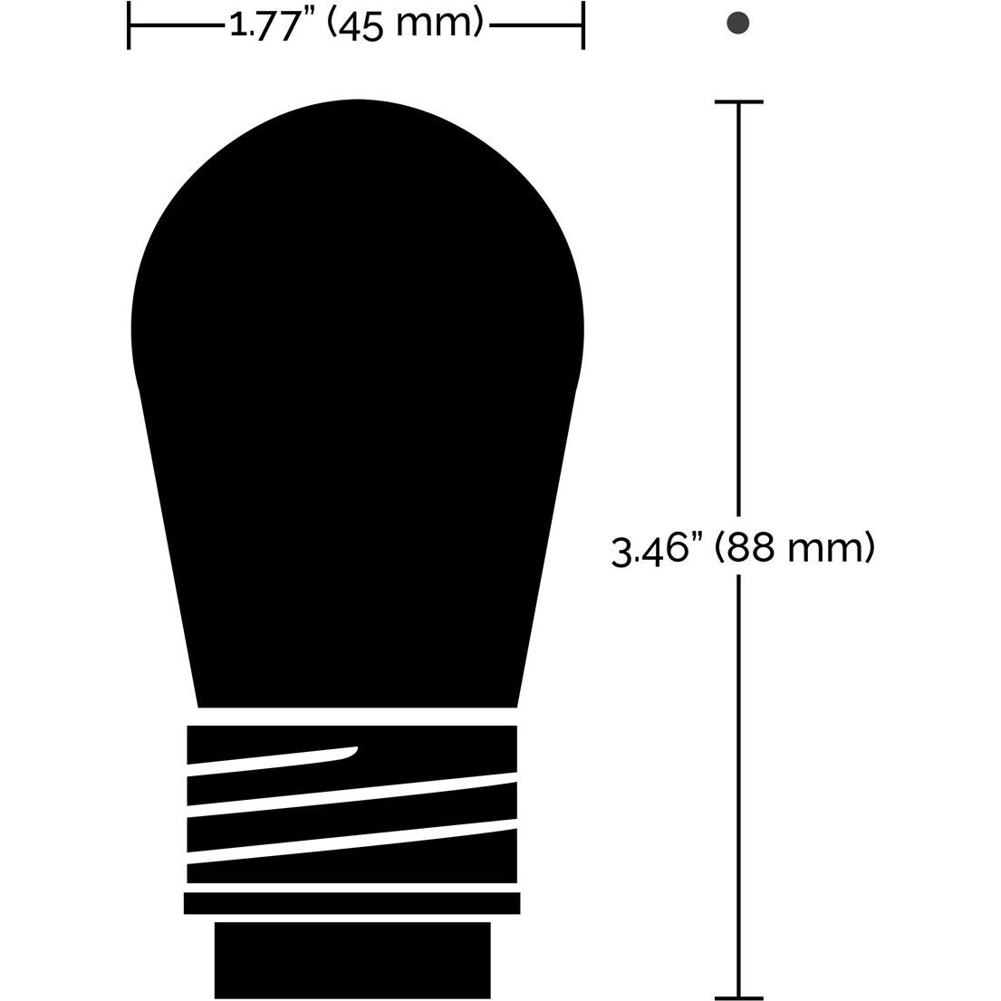 Starfish IOT LED S14 4-Pin 1 watt 2700K Replacement String Lamp