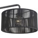 Acordia 3 Light 46 inch Black Linear Chandelier Ceiling Light, Extra Large