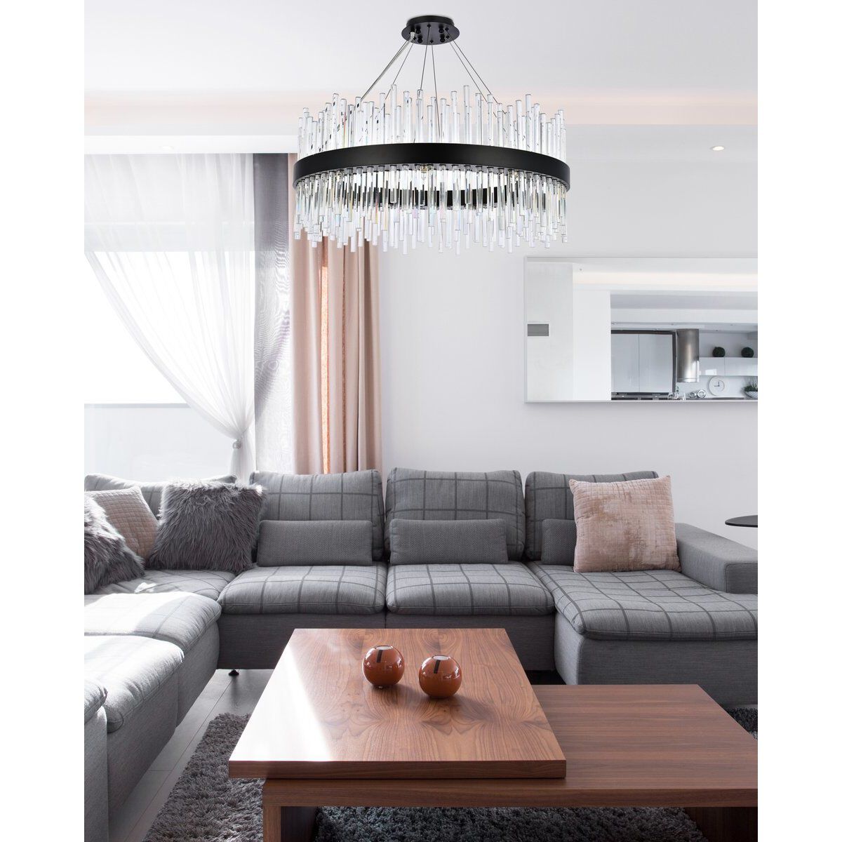 Dallas 18 Light 32 inch Black Chandelier Ceiling Light