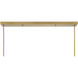 Farrell LED 42 inch Warm Brass Linear Chandelier Ceiling Light