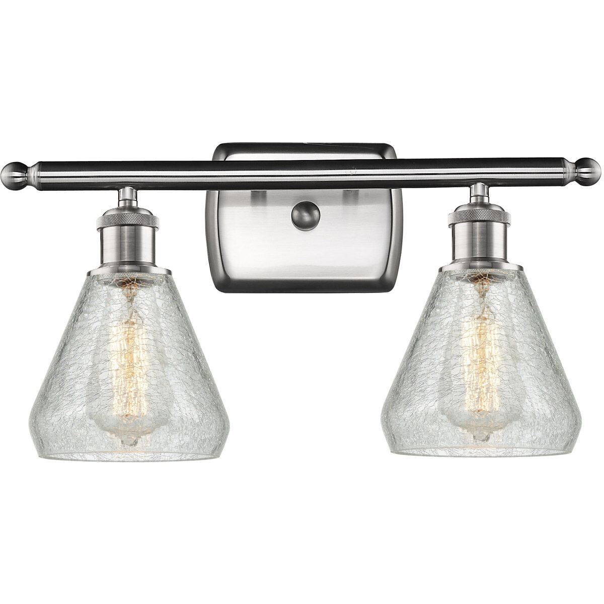 Ballston Conesus 2 Light 16 inch Brushed Satin Nickel Bath Vanity Light Wall Light, Ballston