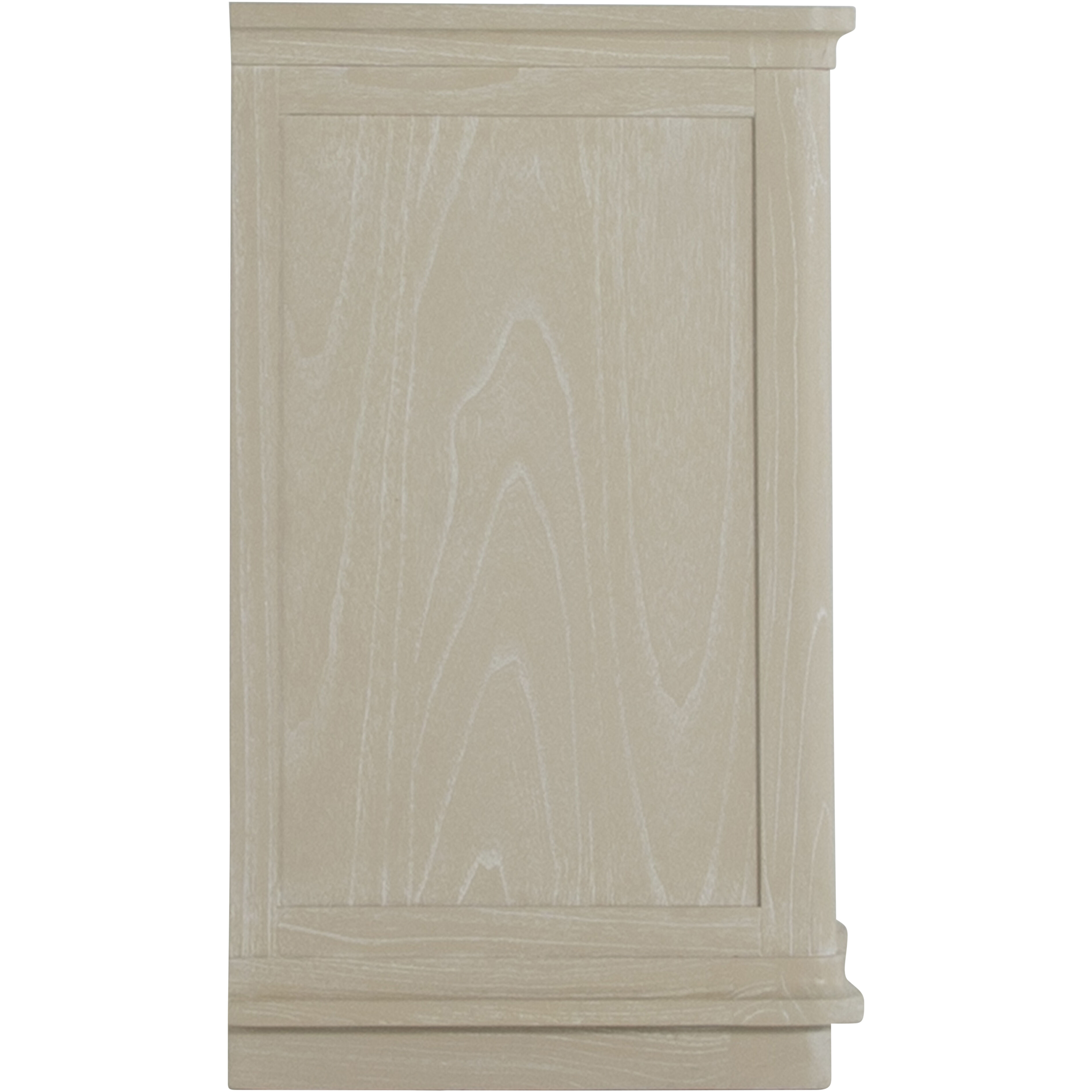 Meredith Textured Cerused White / Stained Brass Chest