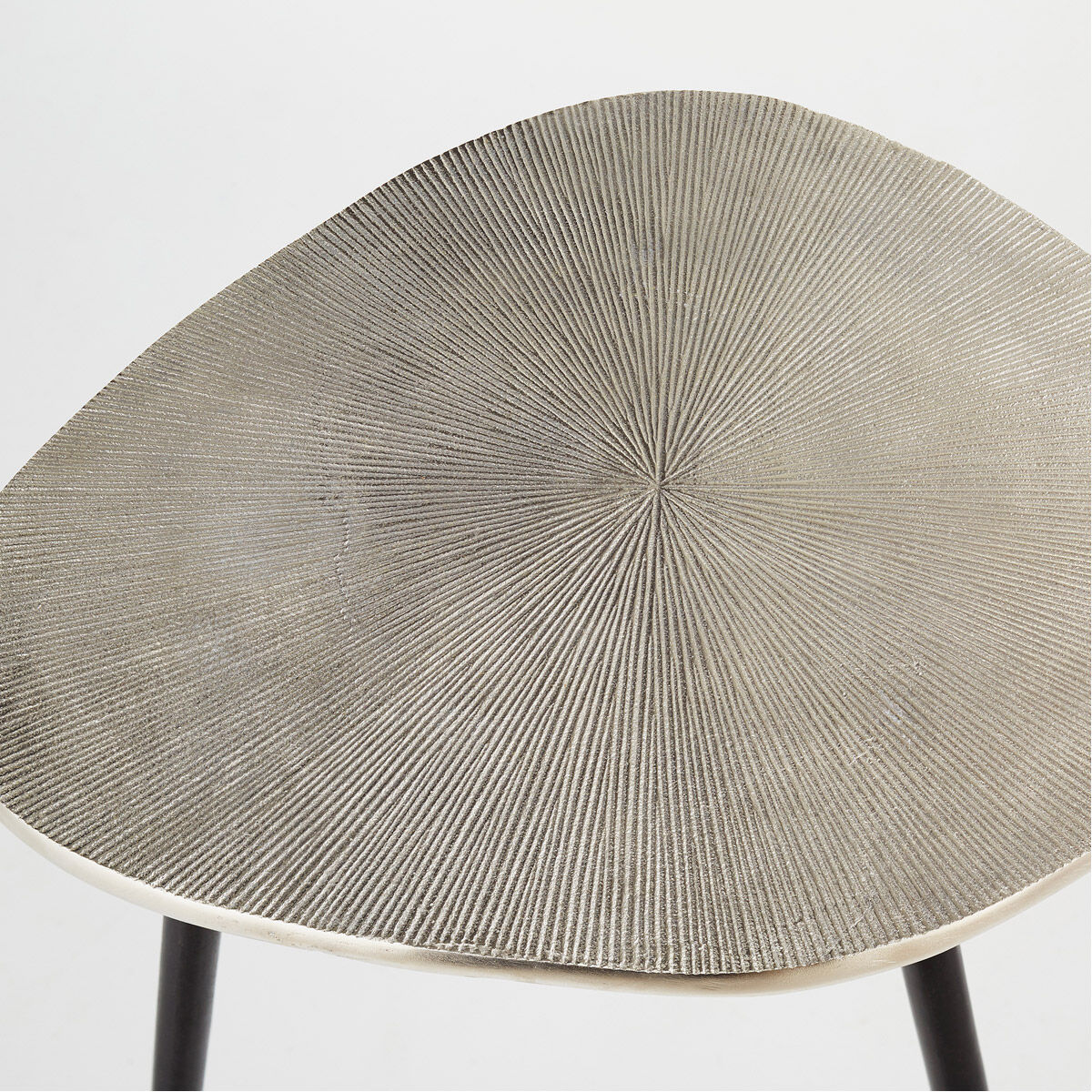 Triata 38 X 33 inch Raw Nickel And Bronze Coffee Table