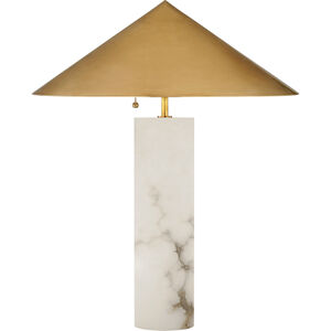 Kelly Wearstler Minimalist 25 inch 25 watt Alabaster Table Lamp Portable Light, Medium