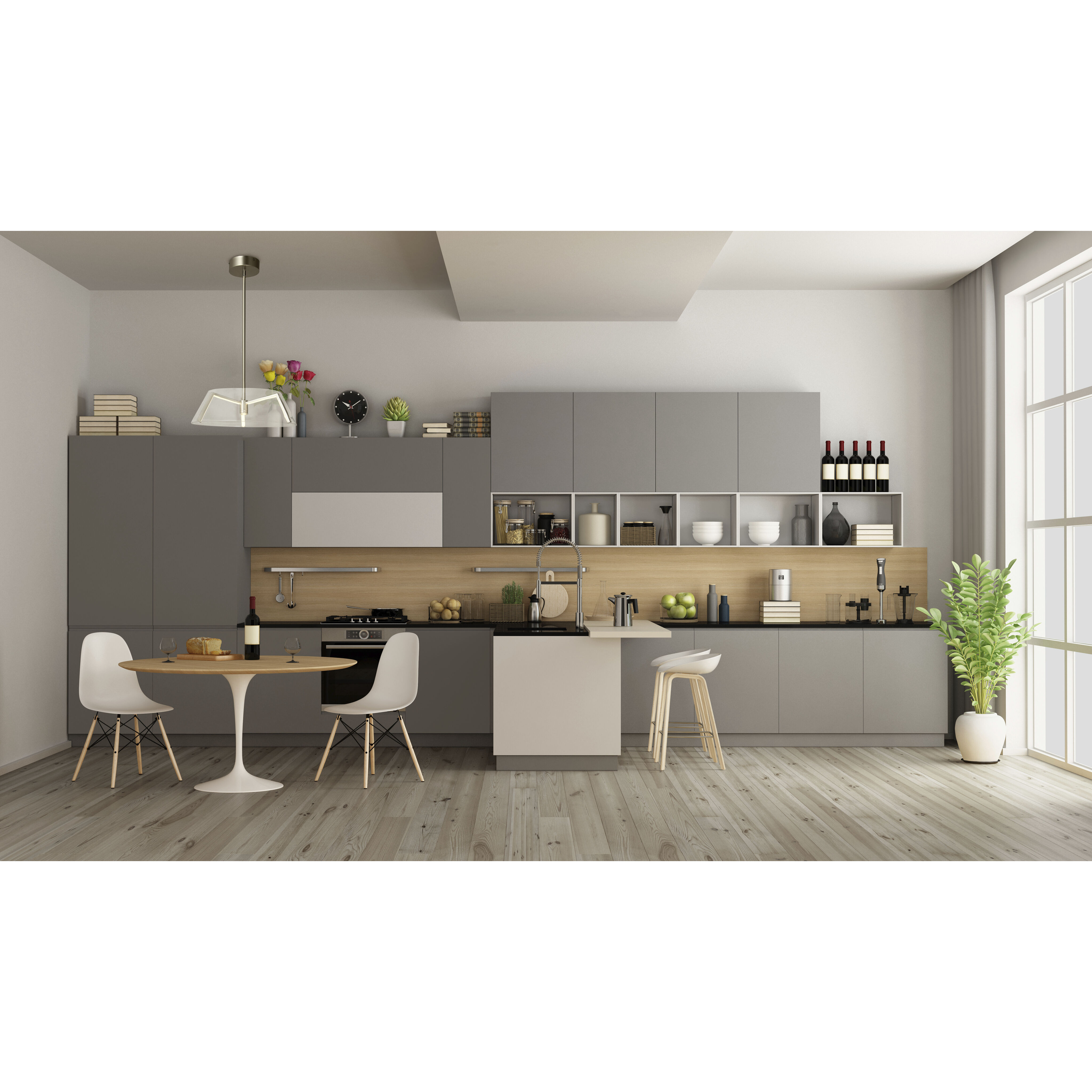 Cone LED 27 inch Chrome Linear Pendant Ceiling Light