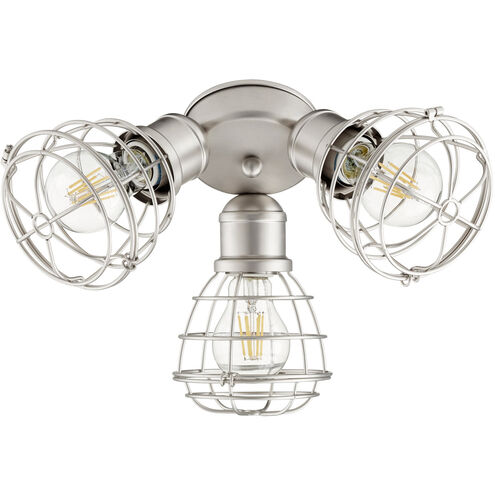 Fort Worth LED Satin Nickel Patio Fan Light Kit