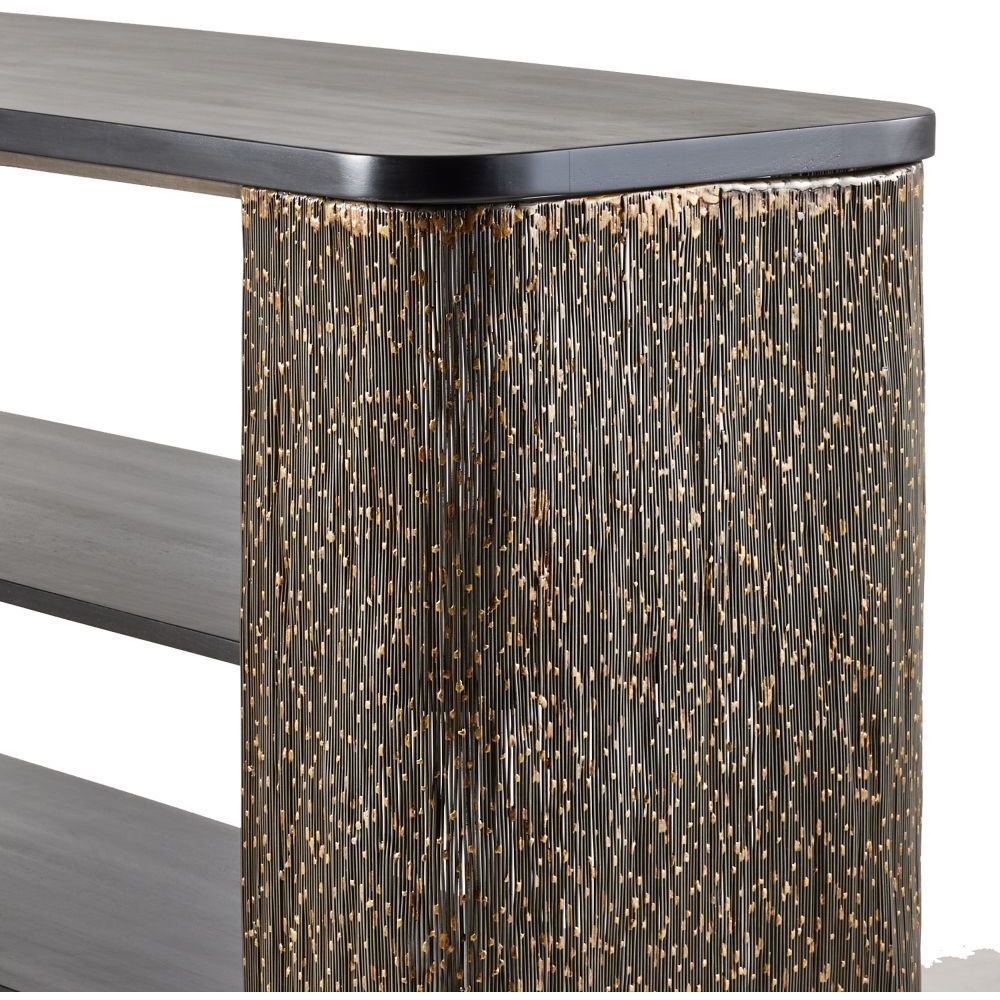 Easton Antique Brass Bookshelf