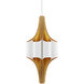 Concordia 8 Light 18.5 inch Contemporary Gold Leaf and Gesso White Chandelier Ceiling Light