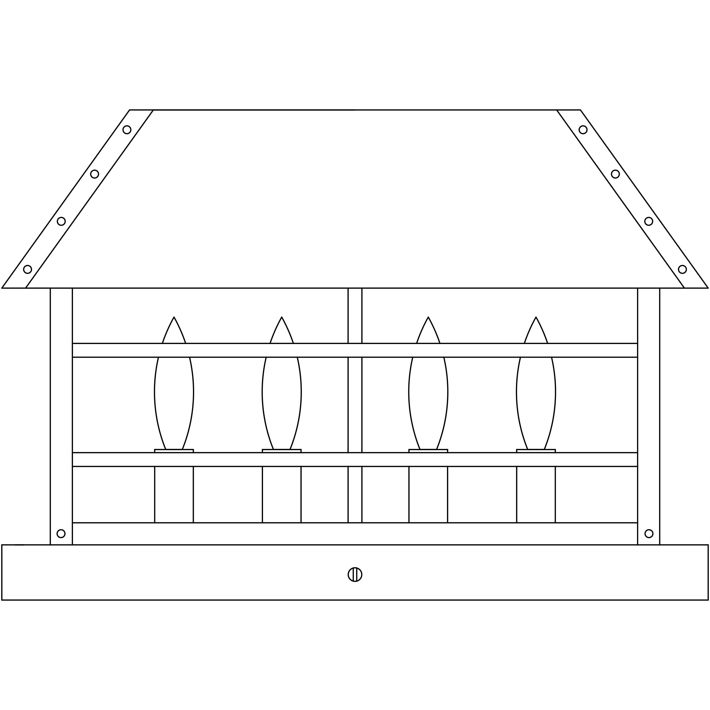 Hampton 4 Light 11 inch Verdigris Patina Column Mount in Clear Seedy