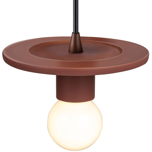 Radiance Collection 1 Light 8 inch Canyon Clay Pendant Ceiling Light