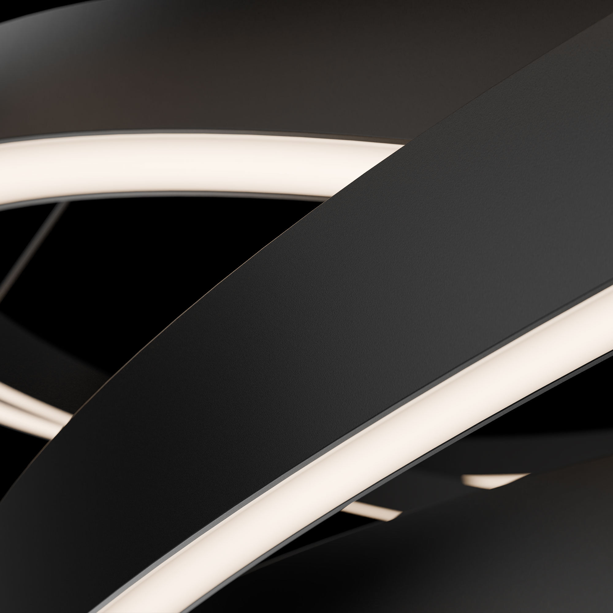 Storm Chaser LED 34.6 inch Black Indoor Hanging Lighting Ceiling Light in 3500K