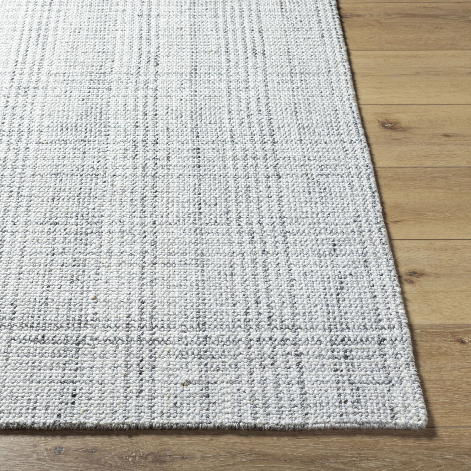 Hope 96 X 30 inch White/Gray/Light Slate Handmade Rug in 2.5 x 8