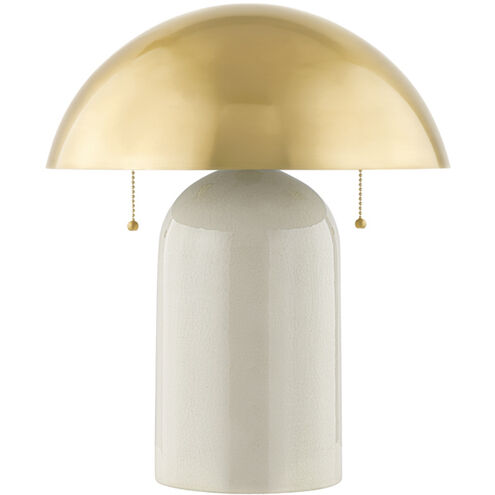 Gaia 16.5 inch 60 watt Aged Brass Table Lamp Portable Light