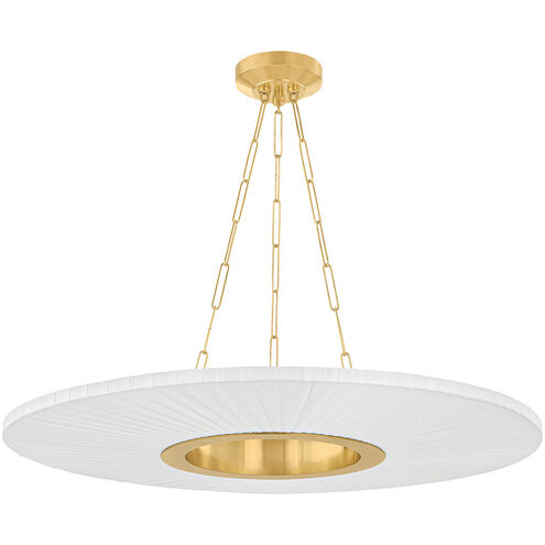 Prattsburgh LED 40 inch Aged Brass Chandelier Ceiling Light