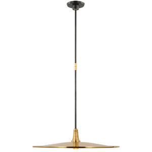 Thomas O'Brien Truesdell LED 24 inch Hand-Rubbed Antique Brass and Bronze Pendant Ceiling Light