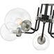 Parsons 5 Light 27 inch Matte Black and Brushed Nickel Semi Flush Mount Ceiling Light