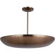 Isabel 5 Light 32 inch Satin Brass Convertible Semi-Flush Ceiling Light
