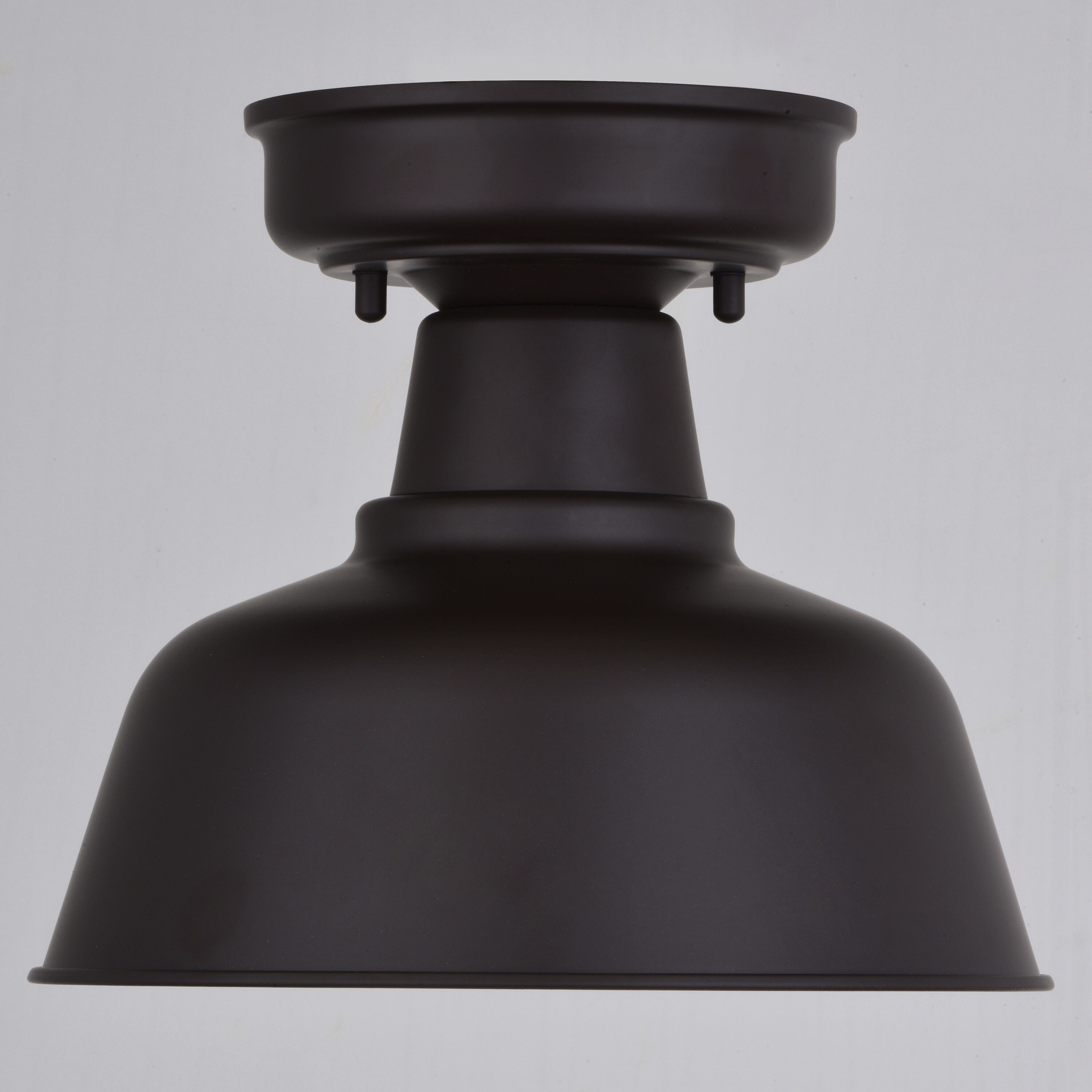Cody 1 Light 10.25 inch Oil Rubbed Bronze and Light Gold Outdoor Flush Mount