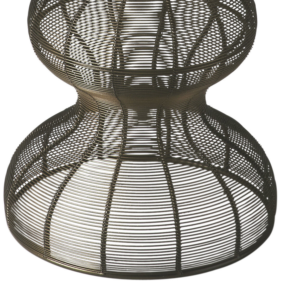 Industrial Chic Angeline Round Metal 18 X 13 inch Metalworks Accent Table