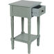 Hampton 28 X 14 inch Antique Ice Blue End/Side Table