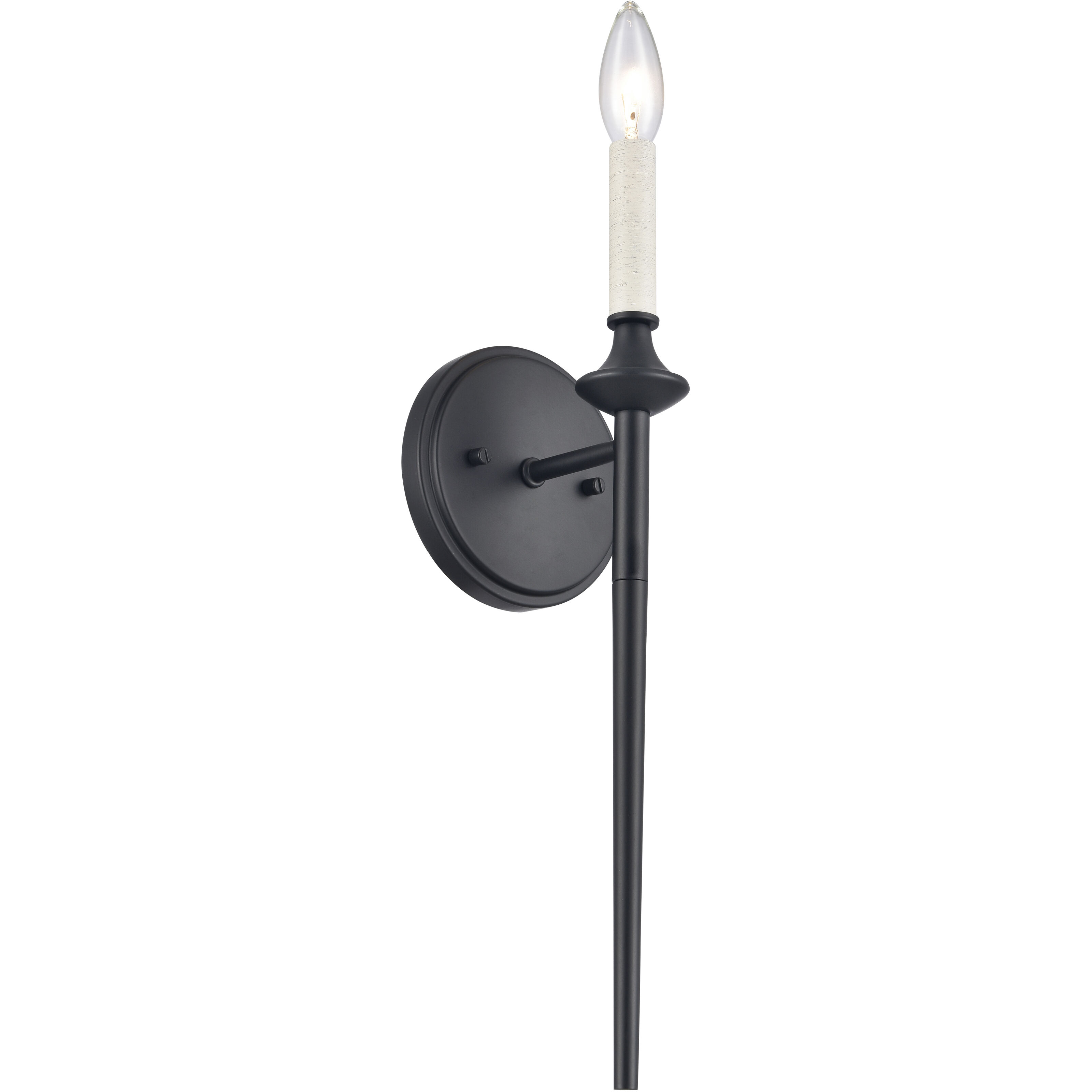 Solomon 1 Light 5 inch Matte Black Sconce Wall Light